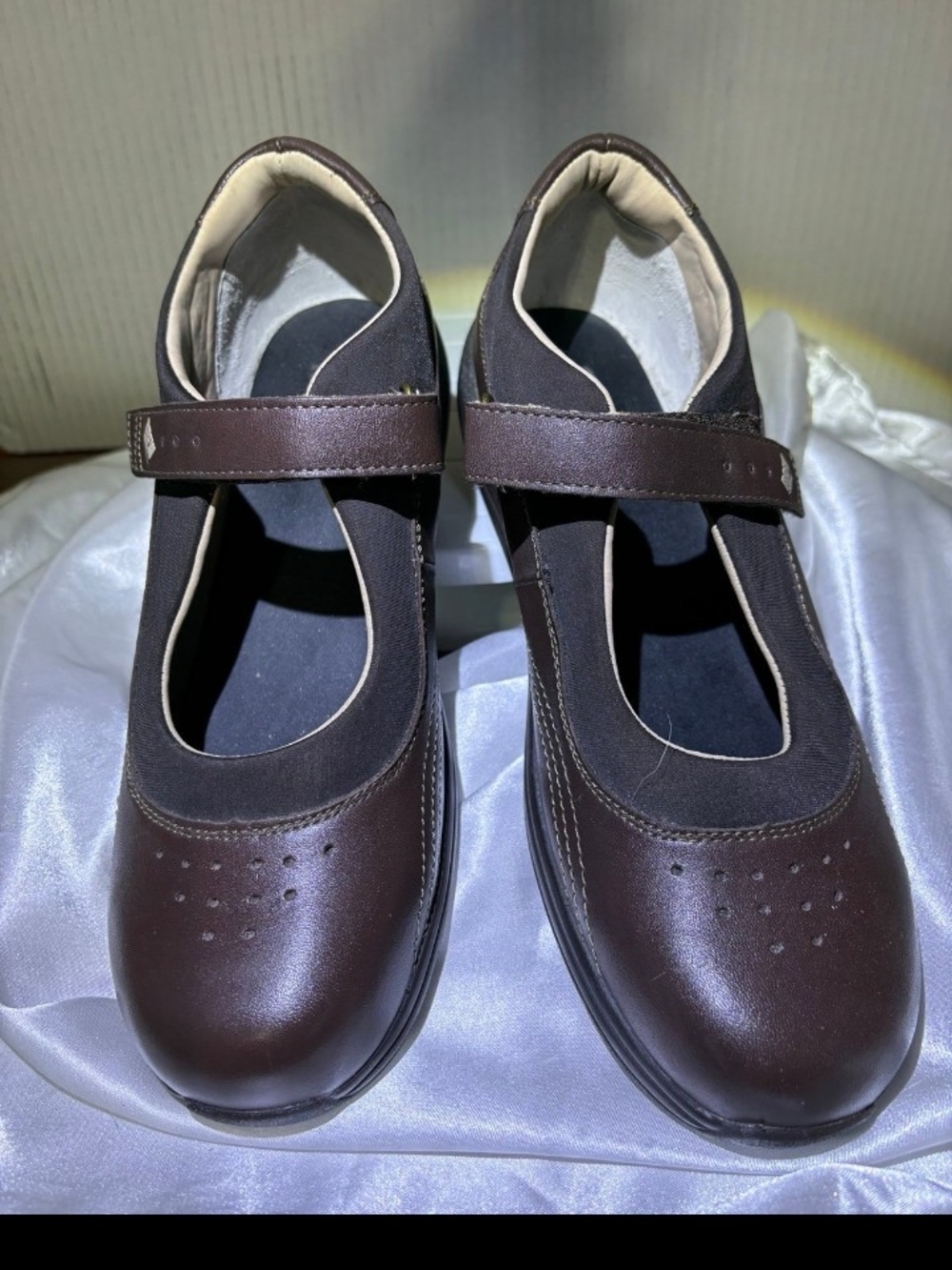 DREW Women's Mary Jane Flats in Dark Brown